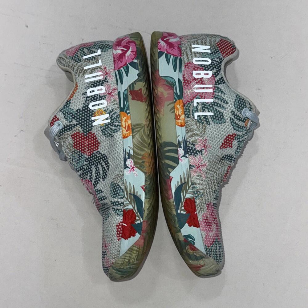 Women's No Bull Outwork Edge Impact Sneakers Blue Floral Athletic Shoes Size 8.5 - Picture 4 of 15